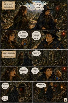 Read A Aventura de Bulldog Nerd na Terra Média - A Estrela de Turin  1 Page 6 in Brazilian Portuguese