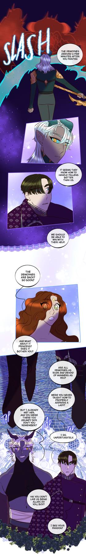 Read The Princess of Aelius and the angels' secret  19 Page 4 in English