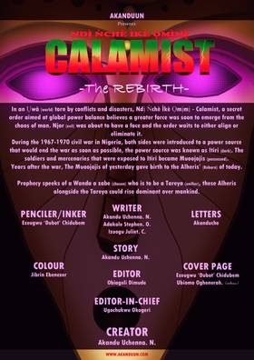 Read Ndị̀ ǹchè ìkè ọ̀mị̀mị̀ - CALAMIST: The Rebirth, Volume 1  1 Page 2 in English