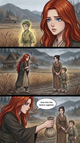 Read A Colorful Gift in a Pale Village  1 Page 8 in English