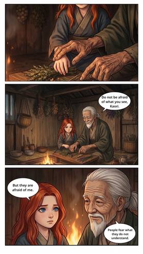 Read A Colorful Gift in a Pale Village  1 Page 6 in English