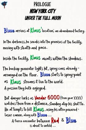 Read BLUE MYSTERY: THE ADVENTURES OF MR. BLUE #2 (Vol.1)  1 Page 4 in English