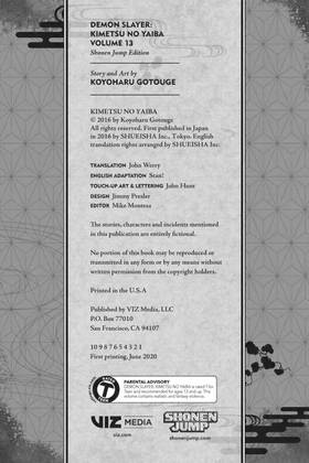 Read Demon Slayer  13 Page 3 in English
