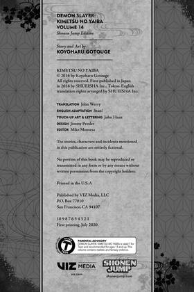 Read Demon Slayer  14 Page 4 in English