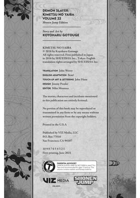 Read Demon Slayer  22 Page 3 in English