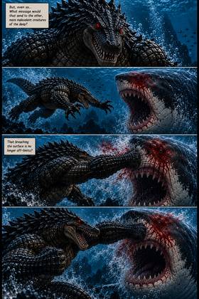 Read Deathroll vs Super-Megalodon   3 Page 6 in English