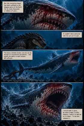 Read Deathroll vs Super-Megalodon   3 Page 8 in English