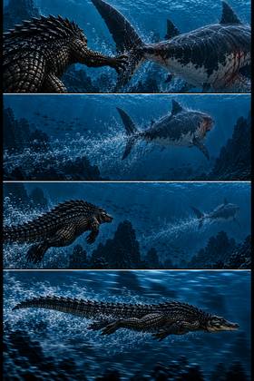 Read Deathroll vs Super-Megalodon   3 Page 9 in English