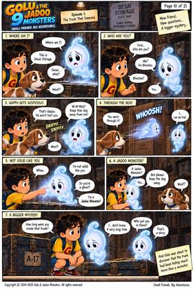 Read Golu & the 9 Jadoo Monsters!  1 Page 10 in English