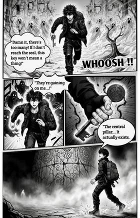 Kundan reona : the eighteen keys a supernatural horror manga.