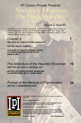Read Sherlock Holmes Dark Detective: Knights of Frankenstein  2 Page 2 in English