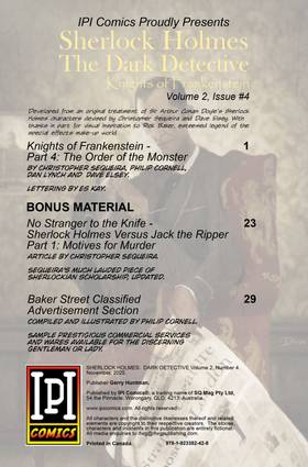 Read Sherlock Holmes Dark Detective: Knights of Frankenstein  4 Page 2 in English