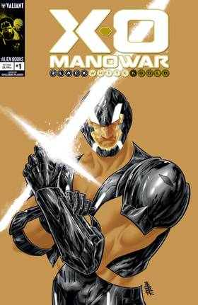 Cover image for X-O Manowar Black, White & Gold