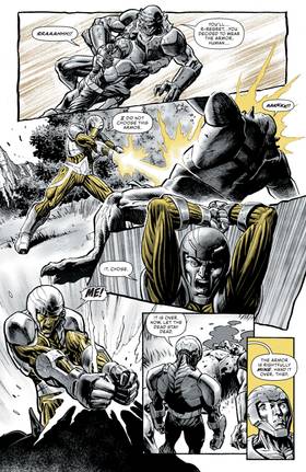 Read X-O Manowar Black, White & Gold  1 Page 6 in English