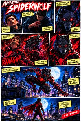Read Amazing spider Wolf.  1 Page 2 in English