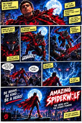 Read Amazing spider Wolf.  1 Page 3 in English