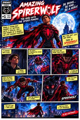 Read Amazing spider Wolf.  1 Page 4 in English