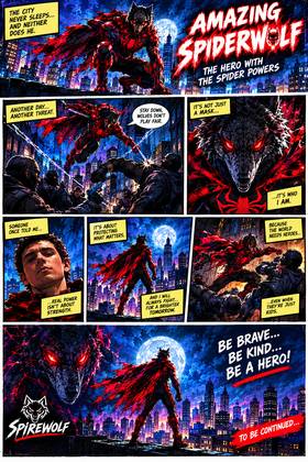 Read Amazing spider Wolf.  1 Page 7 in English