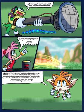 Read Sonic Bizarre Adventure 2 Crisis X   3 Page 8 in Spanish