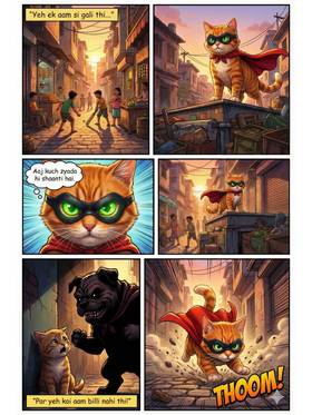 Read Bahadur billi vs khukhar pug  1 Page 2 in English