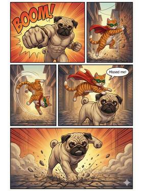 Read Bahadur billi vs khukhar pug  1 Page 5 in English
