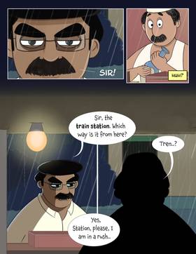 Read The old dark street...  1 Page 4 in English