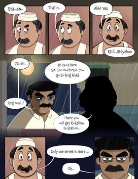 Read The old dark street...  1 Page 5 in English