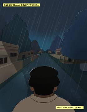 Read The old dark street...  1 Page 7 in English