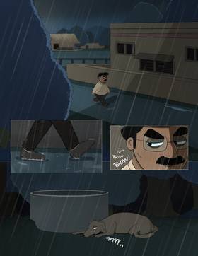 Read The old dark street...  1 Page 8 in English