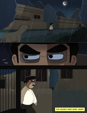 Read The old dark street...  1 Page 9 in English