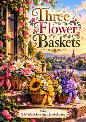 Three Flower Baskets