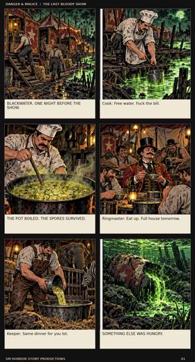 Read danger and malice the last bloody show  1 Page 2 in English