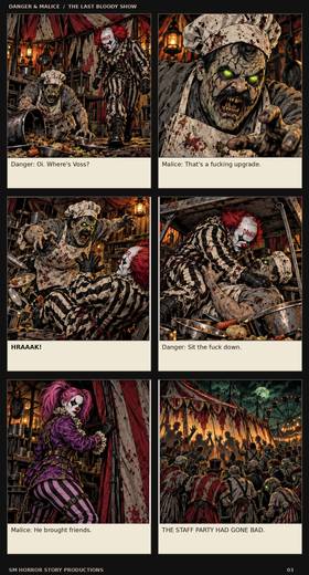 Read danger and malice the last bloody show  1 Page 4 in English