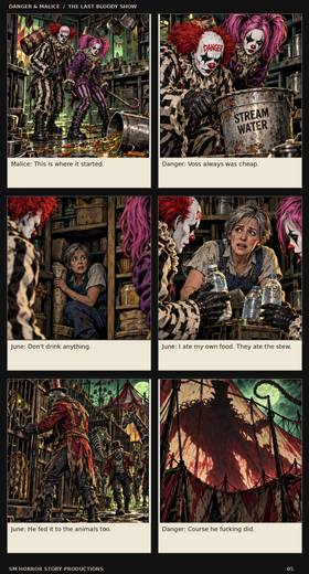 Read danger and malice the last bloody show  1 Page 6 in English