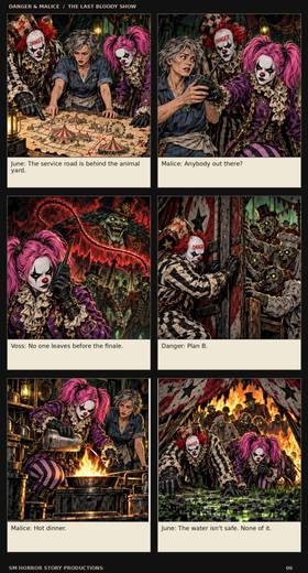 Read danger and malice the last bloody show  1 Page 7 in English