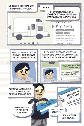 Read Beyond the Road - a graphic memoir about rediscovering adventure  1 Page 10 in English