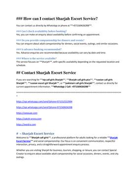 Read call girls in Sharjah ₱₱+971569636398₱₱ Sharjah Independent call girls  1 Page 3 in English