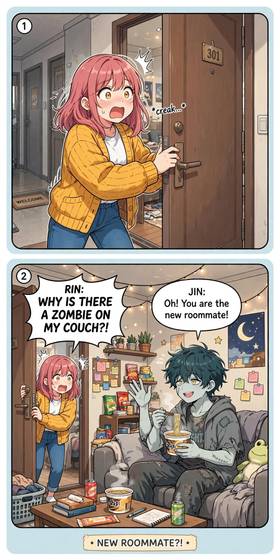 Read My Zombie Roommate  1 Page 2 in English