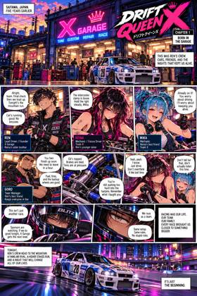 Read Drift Queen X  1 Page 4 in English