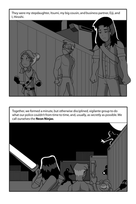 Read Hiroshi and the Neon Ninjas  4 Page 4 in English