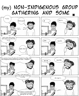 Read (My) Non-Indigenous Group Gather And'n Some  1 Page 1 in English
