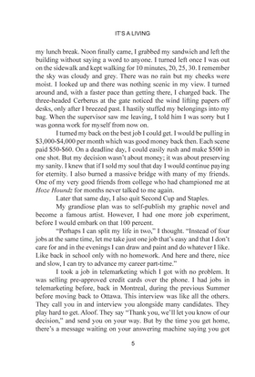 Read IT'S A LIVING: Surviving as a Freelancer in the 21st Century  4 Page 5 in English