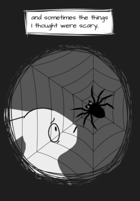 Read it's dark.  1 Page 6 in English