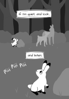Read it's dark.  1 Page 8 in English