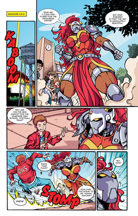 Read TOMORROW GIRL vs KAMEN AMERICA  1 Page 6 in English