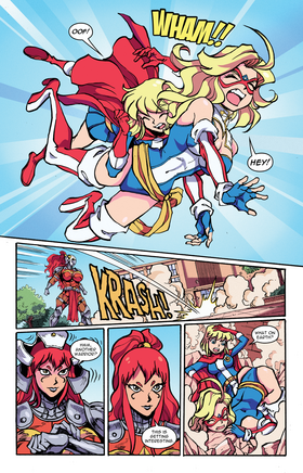 Read TOMORROW GIRL vs KAMEN AMERICA  1 Page 10 in English