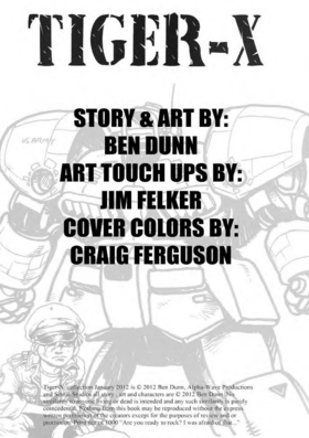 Read COMBAT MECHA: TIGER-X vol.1  1 Page 1 in English