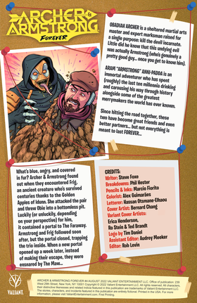 Read Archer & Armstrong Forever  4 Page 2 in English