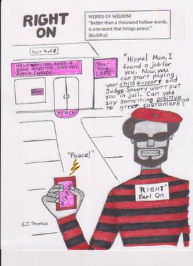 Read RIGHT ON the comic strip  54 Page 1 in English