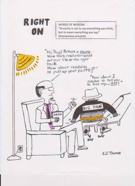 Read RIGHT ON the comic strip  65 Page 1 in English